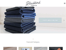 Tablet Screenshot of blackbirdfabrics.com